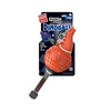 GiGwi Push to Mute Dinoball Apatosaurus Dog Toy - Orange Dinosaur