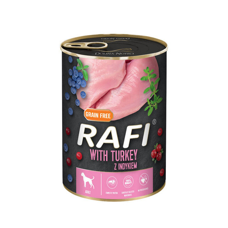 Rafi Wet Dog Food with Turkey, 400 g
