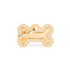 Engraved ID Tag for Dogs and Cats: Small Gold Glam Bone
