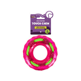 Cooper &amp; Pals Dog Teether with Nubs, Pink, 12 cm