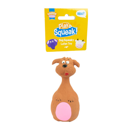 Cooper & Pals Dog Toy with Squeaker, Puppy, 13 cm