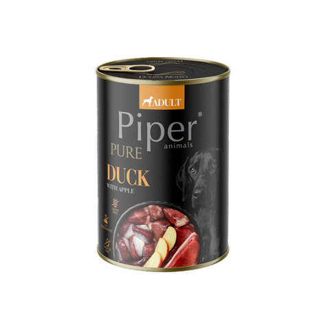 Piper Pure Wet Dog Food: Duck with Apple, 400 g