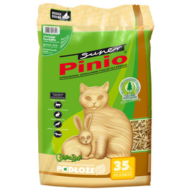 Super Pinio Green Tea Pellet Litter for Cats, Rodents, and Rabbits, 35 L