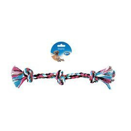 Duvo+ Dog Toy - Rope Tug Toy with 3 Knots, 37.5 cm
