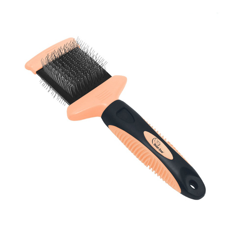 Over Zoo Double-Sided Flexible Brush for Gentle Grooming of Dog or Cat Coats, Size S