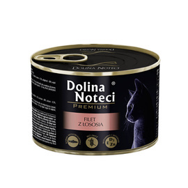 Dolina Noteci Premium Wet Cat Food with Salmon Fillet, 185 g