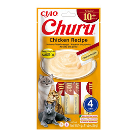 Inaba Cat Churu Senior Treats for Older Cats with Chicken, 4 x 14 g