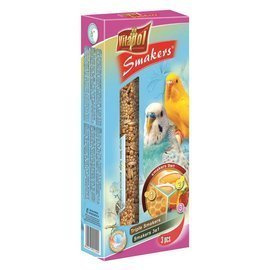 Vitapol Smakers 3-in-1 Bird Food: Egg, Honey, and Fruit Flavors for Budgies, 130 g