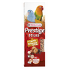 Versele Laga Prestige Sticks Seed Sticks with Nuts and Raisin Topping for Small Parrots, 60 g