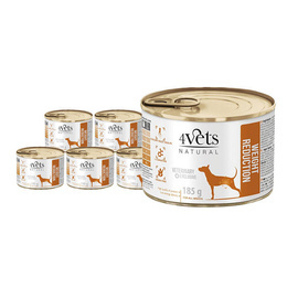 4Vets Natural Weight Reduction Wet Veterinary Food for Overweight Dogs, 6 x 185 g
