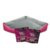 Pupilar Corner Dog Bed, Size M, Gray
