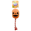Cooper &amp; Pals Halloween Pumpkin Dog Toy with Squeaker and Tug Strings, 30 cm