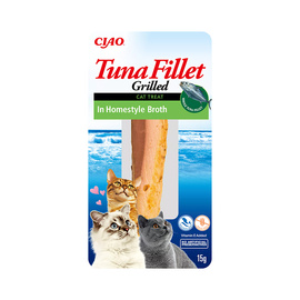 INABA Cat Treat: Grilled Tuna Fillet in Homemade Broth, 15 g