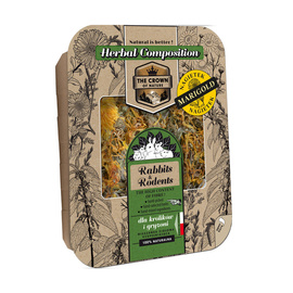 Korona Natury Rodent Food Dispenser: Herbal Mix with Marigold for Rabbits, 70 g