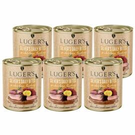 Luger's Silver's Daily Bites Wet Dog Food with Chicken, Turkey, and Potatoes, 6 x 800 g Set