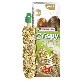 2 bags of popcorn and nut treats for rats and mice Versele Laga Chrispy Sticks Rats-Mice Popcorn & Nuts 110g