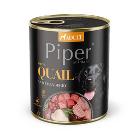 Piper Animals Wet Dog Food with Quail and Cranberries, 800 g