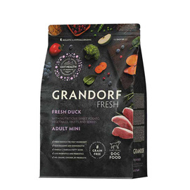 Grandorf Dog Fresh Duck Mini Dry Dog Food for Small Breeds, Duck, 3 kg
