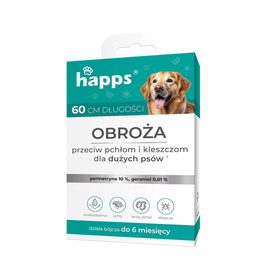 Happs Flea and Tick Collar for Large Dogs, 60 cm