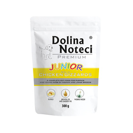 Dolina Noteci Premium Junior Wet Dog Food, Rich in Chicken Stomachs, 300 g pouch