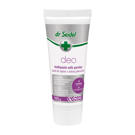Dr. Seidel DEO Toothpaste with Green Parsley for Dogs and Cats, 105 g