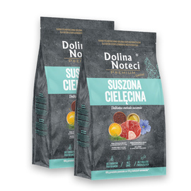 Dolina Noteci Premium Dry Cat Food for Spayed Cats (Veal), 2 x 2 kg Set