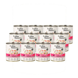 Dolina Noteci Premium Wet Dog Food, Turkey-Rich, 12 x 800 g Set, LIMITED EDITION