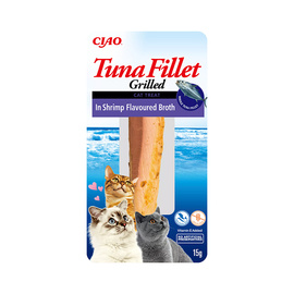 INABA Cat Treat: Grilled Tuna Fillet in Shrimp Broth, 15 g