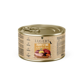 Luger's Puppy's Time Wet Dog Food for Puppies with Chicken Liver, Carrots, and Potatoes, 185 g
