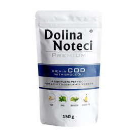 Dolina Noteci Premium Wet Dog Food Rich in Cod with Broccoli, 150 g pouch