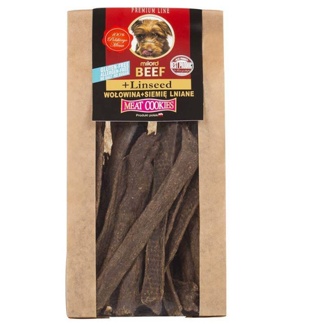 Milord Dog Treats with Beef and Flaxseed, 80 g