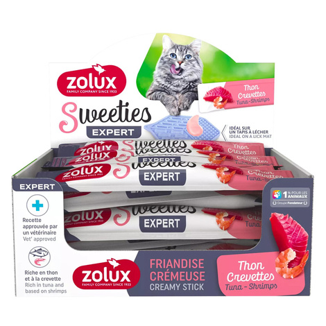 Zolux Sweeties Creamy Cat Treats with Tuna and Shrimp, 1 piece. 14 g