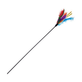 Cooper &amp; Pals Feather Cat Toy Fishing Rod, 55 cm