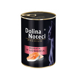 Dolina Noteci Premium Wet Cat Food Rich in Salmon, 400 g