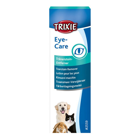 TRIXIE Eye Tear Stain Remover Drops for Dogs, Cats, and Rodents, 50 ml