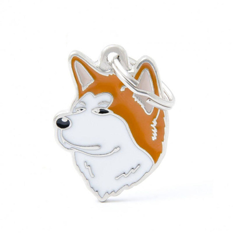 Engraved ID Tag for a Shiba Inu Dog