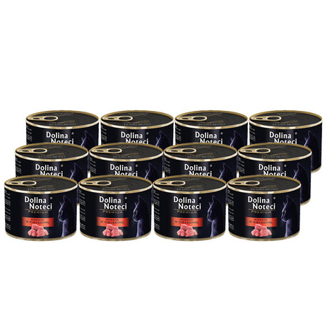 Dolina Noteci Premium Wet Cat Food Rich in Veal, 12-pack (12 x 185 g)