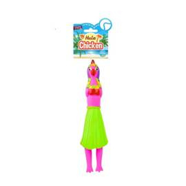 Cooper &amp; Pals Squeaky Dog Toy: Tropical Chicken, Pink, 25 cm
