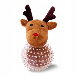 Hilton X-Mas Mascot in a Ball—Christmas Toy for Dogs: Large Reindeer