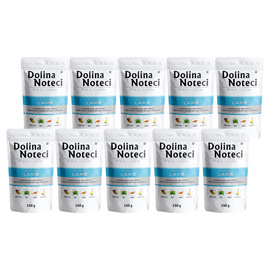Dolina Noteci Premium Wet Dog Food, Rich in Lamb, 10 x 150 g Pouches