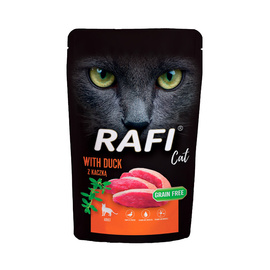 Rafi Cat Adult Wet Cat Food with Duck, 100 g