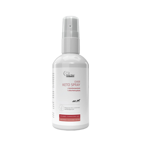 Over Zoo Keto Spray for topical skin care for dogs and cats, 100 ml
