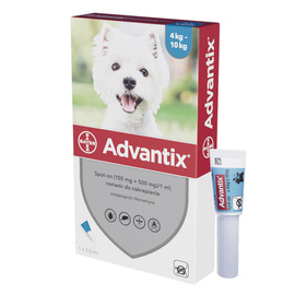 Bayer Advantix Tick Drops for Dogs 4–10 kg, 1 ml, 1 piece