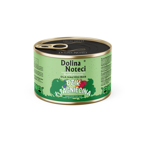 Dolina Noteci Superfood Wet Dog Food for Small Breeds with Wild Boar and Lamb, 185 g