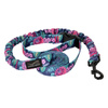 Dolina Noteci Dog Leash with Shock Absorber for Running, "Flowery Corner," 2.5 cm x 2.8 m