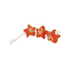 Dingo Christmas Dog Toy: Stars + Red Rope 