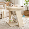 Gaczoo Cat Scratcher, Light Gray, 50 x 50 x 96 cm