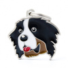 Engraved ID Tag for a Bernese Mountain Dog