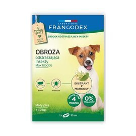 Francodex Insect Repellent Collar for Small Dogs Up to 10 kg - 4 Months of Protection, 35 cm