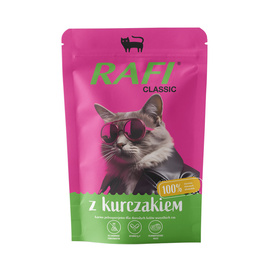 Rafi Classic Wet Cat Food with Chicken, 100 g pouch